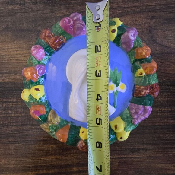 Vintage Hand-Painted Ceramic Madonna & Child Design Religious Plate numbered - Picture 6 of 10